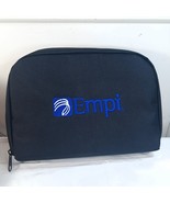 Empi TENS Pain Relief Travel Case ONLY blue embroidery black pouch bag c... - $41.11 CAD