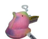 Marshmallow Peeps mini chick rainbow tie-dye plush Easter backpack clip on - $9.89