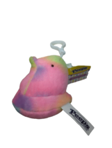 Marshmallow Peeps mini chick rainbow tie-dye plush Easter backpack clip on - £7.89 GBP