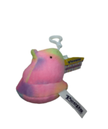 Marshmallow Peeps mini chick rainbow tie-dye plush Easter backpack clip on - $9.89