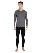 32 DEGREES Performance Lightweight Thermal Crewneck Top, Charcoal, Size: Large - £11.67 GBP
