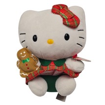 Ty Beanie Baby Hello Kitty Plaid Christmas Dress Gingerbread Man 6&quot; 16cm... - €18,78 EUR