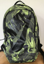 Nike Black Green Backpack School Book Travel Carry On Athletic Gym Bag 19&quot; - £31.59 GBP