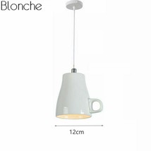 Unique Classic Ceramic Teapot Tea Cup Led Upside Down Pendant Light Hanging Lamp - £57.94 GBP+