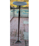 Vintage Mid-Century Teak And Brass Floor Lamp Mcm   65 inches - $742.50