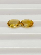Natural Citrine 6.50x4.50x3 mm, Oval Pair Faceted Loose Gemstone Weight-... - $206.21 MXN