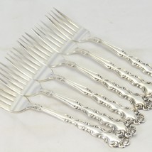 Oneida Beethoven Silverplate Dinner Forks 7-1/2&quot;   Lot of 6   Betty Crocker - $27.43