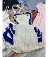 Vtg 1940s Lot Baby Toddler Clothes 2 Dress 2 Jacket Hat Romper Waldes Zi... - £38.53 GBP