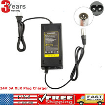 24V 5A 5Amp Auto Battery Charger For Electric Pride Mobility Wheelchair ... - $36.09
