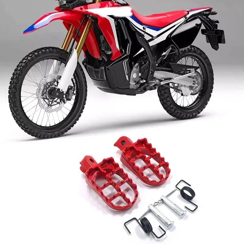 Red Foot Pegs Rest Footpegs for Yamaha TW200 PW50 PW80 Fit Honda CRF50 C... - $7.93