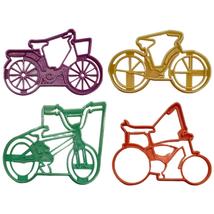 Vintage Retro Style Bikes Bicycles Set Of 4 Cookie Cutters Made In USA PR1668 - £9.38 GBP