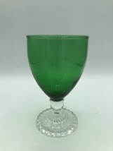 Anchor Hocking Boopie Bubble Footed Water Wine Goblet Glass  5-1/2”T x 3... - $13.98