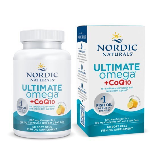 Nordic Naturals Ultimate Omega +CoQ10 Softgels, 1280 Mg, Non-GMO, 60 Ct. - $23.00