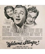 1947 Welcome Stranger Bing Crosby Movie Advertisement Joan Caulfield DWPP21 - $18.61 CAD
