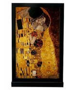 Gustav Klimt the Kiss Painting 12&quot; Height Art Glass With Base Home Decor - $1,682.27 MXN