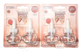 2 Packs Of 2 Glage Champagne Cheers Plugins Scented Oil Refills - $31.99