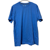 Xersion Basic T-Shirt Men&#39;s L Blue Solid Short Sleeve Crew Neck - £10.89 GBP