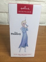 2022 Hallmark Disney Frozen 2 Elsa and the Fire Spirit Porcelain Ornament -- NOB - £15.94 GBP