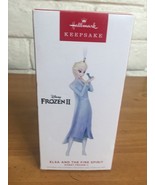 2022 Hallmark Disney Frozen 2 Elsa and the Fire Spirit Porcelain Ornamen... - £15.01 GBP