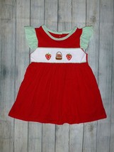 NEW Boutique Girls Embroidered Strawberry Dress - £4.15 GBP+