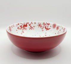 Christmas Day by Studio Tord Boontje Red &amp; White Soup/Cereal Bowl 6-1/2”... - £10.15 GBP