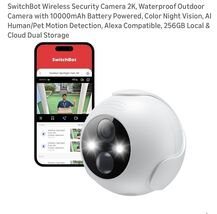 SwitchBot Outdoor Spotlight Camera Wirless Security Camera - $69.18