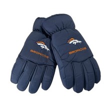Denver Broncos Wells Lamont Winter Gloves Sz M NFL Football Blue Orange - $28.49
