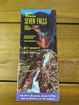 See Famous Seven Falls Colorado Springs By Night By Day Brochure - £8.88 GBP