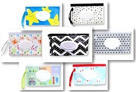 Tissue Wipes Pouch Refillable Decorative Snap Strap Flip Top Choice of P... - £3.74 GBP