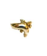 14k Solid Yellow Gold Dolphin Ring!! - £281.81 GBP