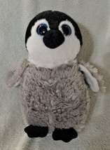Baby Penguin Plush Seaworld The Petting Zoo Gray Black 8” Squeeking!! VG... - £8.76 GBP