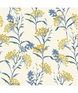 The Kamtaivoy Jt5029 Vinyl Vintage Peel And Stick Wallpaper Floral Gold/... - £31.35 GBP