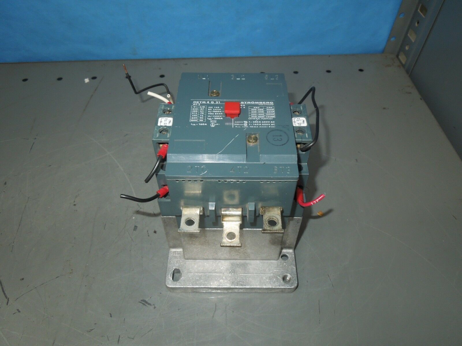 Stromberg OKYM4G21 Size 4 Contactor 40-125HP 160-200A 600V 125V Coil Used - $500.00