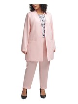 NEW CALVIN KLEIN PINK LONG OPEN FRONT JACKET SIZE 12 P PETITE  $139 - £60.42 GBP