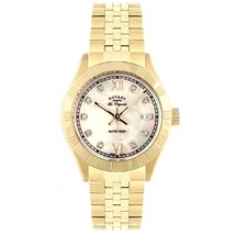 NEW Rotary LB90102/01 Womens Les Originales Date Mother of Pearl Dial Gold Watch - £108.72 GBP