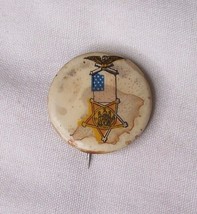 Antique Civil War Veteran Gar Pinback Badge Pin Button - £7.78 GBP