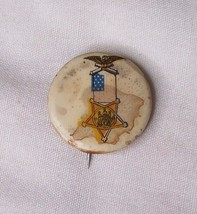 Antique Civil War Veteran Gar Pinback Badge Pin Button - £7.42 GBP