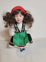 DANBURY MINT Dolls of The World, Porcelain Dolls w/ Real Italian Clothes... - $29.39