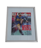 cover magazine Grafico  Maradona Boca jrs framed poster - £29.60 GBP