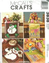 McCalls Sewing Pattern 3838 Placemat Table Runner Centerpiece Napkins UNCUT - $6.89