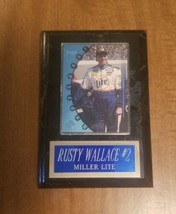Rusty Wallace #2 Miller Lite Plaque 4.5&quot;×6.5&quot; NASCAR - £4.52 GBP