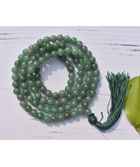 Jewelery Making Mala Green Aventurine 34 inch String 108 Beads Size 8 mm - £26.21 GBP