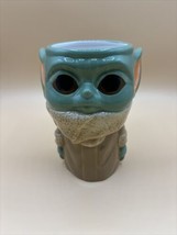 Star Wars Mandalorian Grogu Baby Yoda Goblet Cup Mug Ceramic / Galerie - 6&quot; Tall - £17.40 GBP
