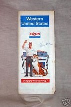 1973 Exxon Western United States Map - £1.99 GBP