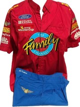 Vtg Roush Racing #16 Family Channel Crew Uniform Shirt/Pants, Nascar Winston Cup - £244.38 GBP