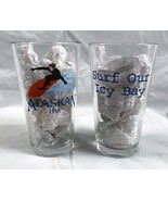 2 Alaskan IPA Beer Surf Our Icy Bay Pint Glasses Surfer Logo Brewery - £28.90 GBP