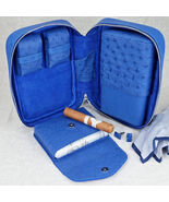 Brizard and Co Blue Ostrich Traveler Made in USA NIB - €1.392,46 EUR