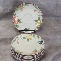 Mikasa Fruit Panorama Saucers 6.5&quot; Lot of 8 - $32.33