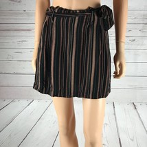 AMERICAN EAGLE Striped Mini Skirt with Matching belt tie SMALL - £7.57 GBP