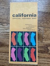 1966 Official California State Highway Transportation Travel Road Map - £7.42 GBP
